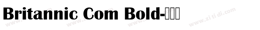 Britannic Com Bold字体转换